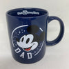 Disney Parks WDW Mickey Dad Blue Ceramic Coffee Mug New