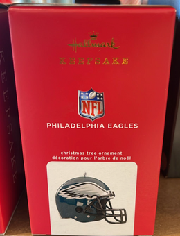 Hallmark 2022 NFL Philadelphia Eagles Helmet Christmas Ornament New With Box