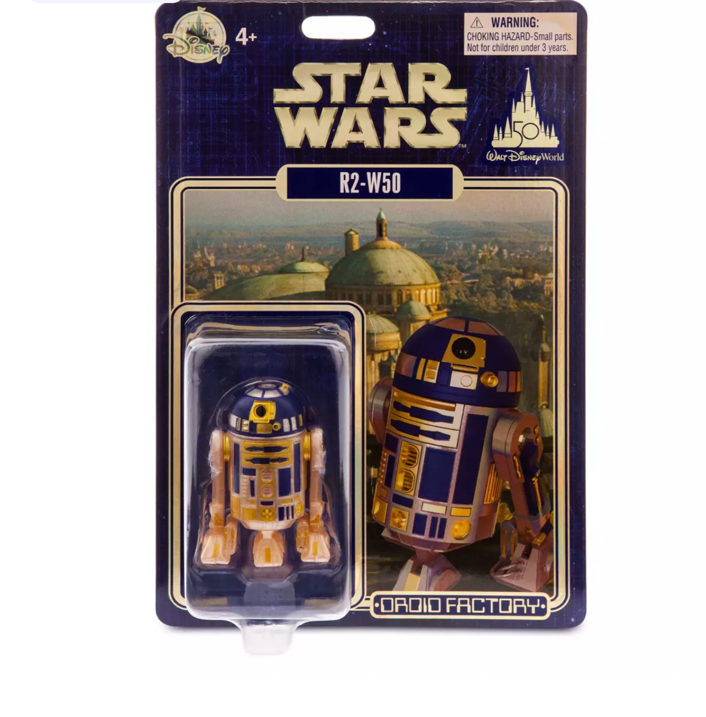 Disney Parks WDW 50th Anniversary R2-W50 Star Wars Droid Factory New with Box