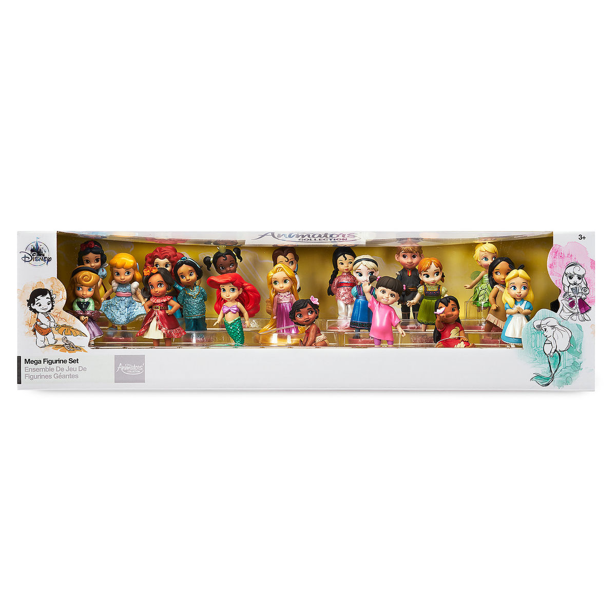 Disney Animator's Collection Figure Mega Play Set 20 Pcs Playset Figurine New