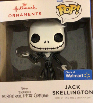 Hallmark 2021 Funko Pop Jack Skellington Walmart Exclusive Christmas Ornament Nw