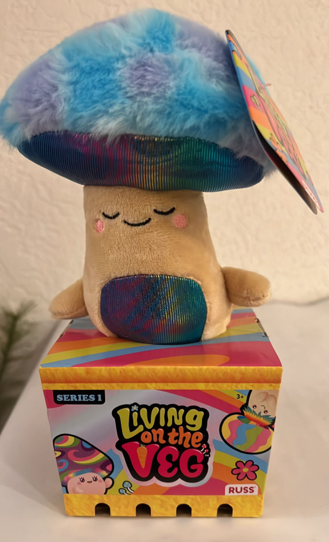 Living On The Veg Zeek Mushroom Plush Toy Russ Series 1 New With Box
