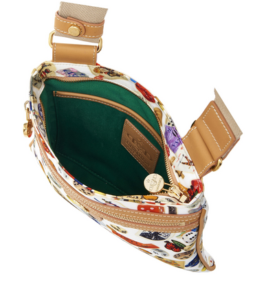 Madrid Life is a Game White Shoulder Bag Made in Italy by Divo Diva New
