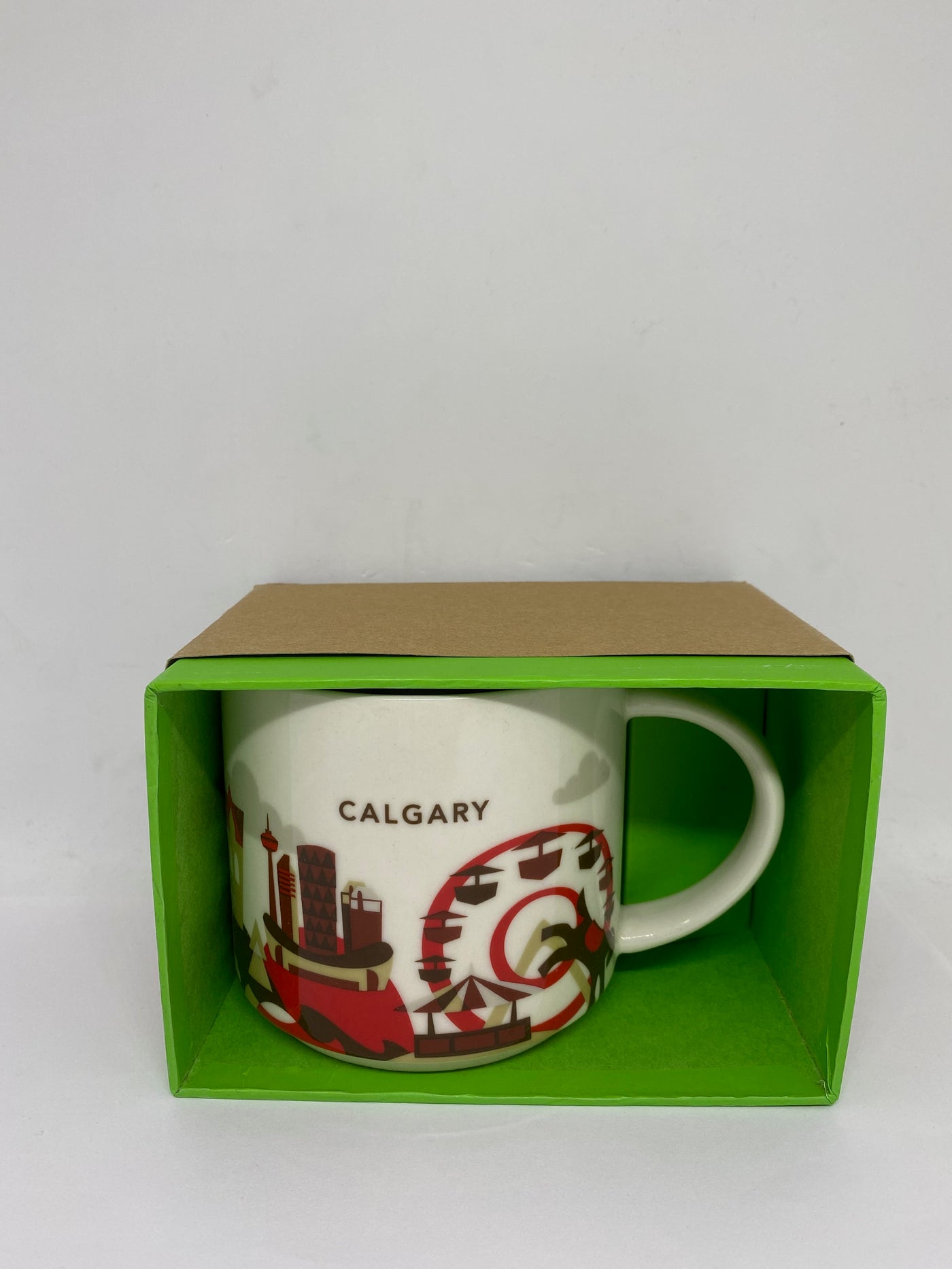 Starbucks Coffee You Are Here Calgary Canada Ceramic Coffee Mug New with Box