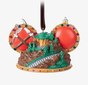 Disney Parks Seven Drarfs Mine Train Ear Hat Ornament New with Tag