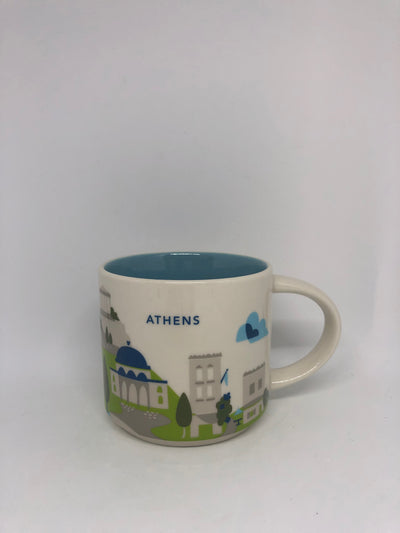 Starbucks You Are Here Athens Greece Ceramic Coffee Mug New with Box