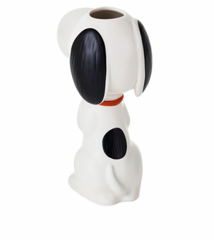 Hallmark Peanuts Snoopy Standing Ceramic Flowers Vase New