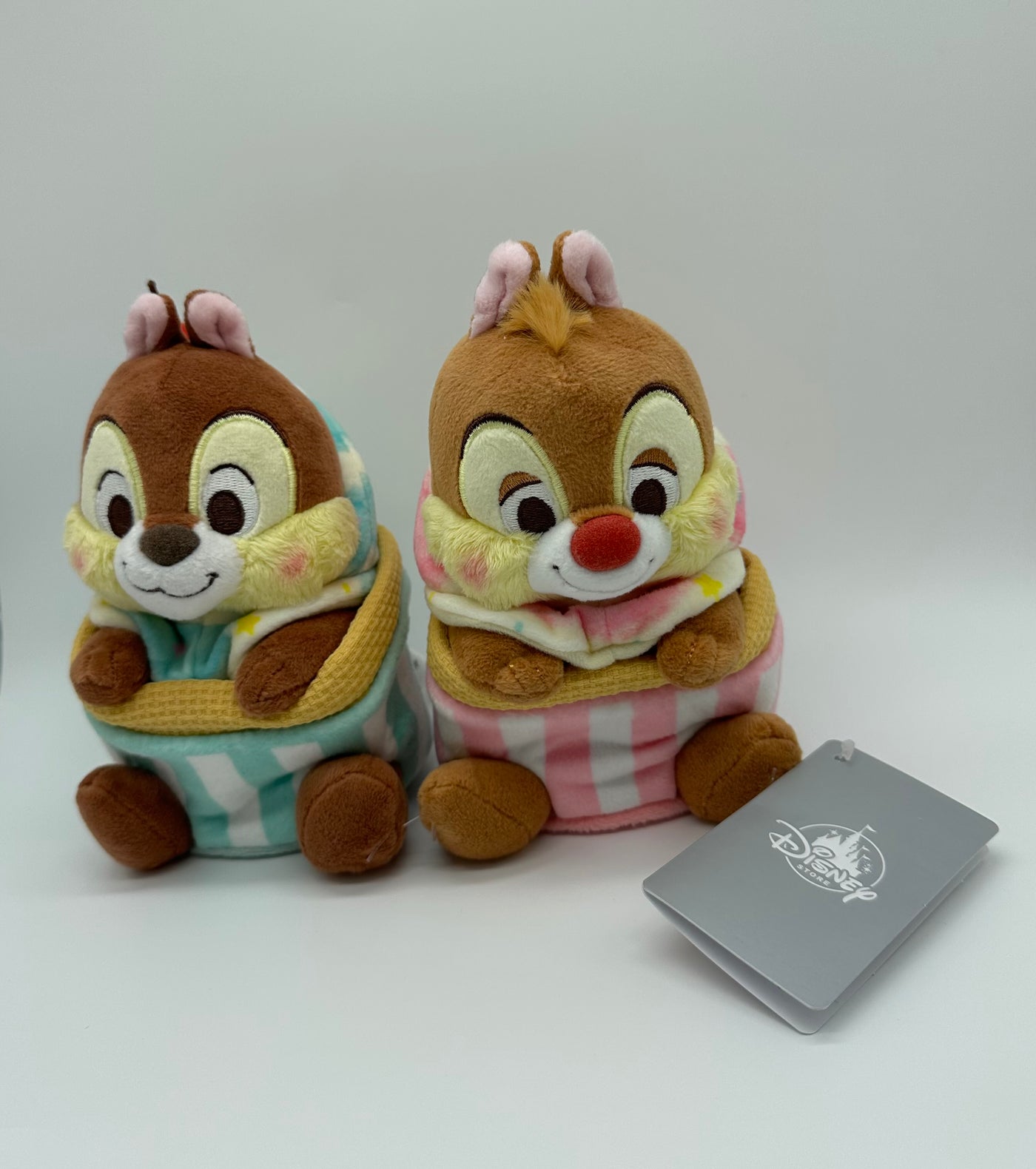 Disney Store Japan Authentic Chip 'n Dale Cupcakes Plush New with Tag