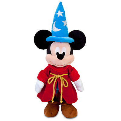 Disney Store Sorcerer Mickey Mouse Plush Medium 24'' Toy New With Tags