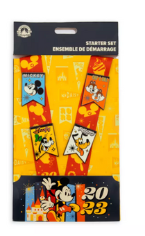 Disney Parks Mickey Mouse and Friends 2023 Pin Trading Starter Set New with Tag