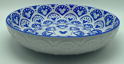 Disney Parks Homestead Blue Mickey Icons 34oz Bowl Plate New