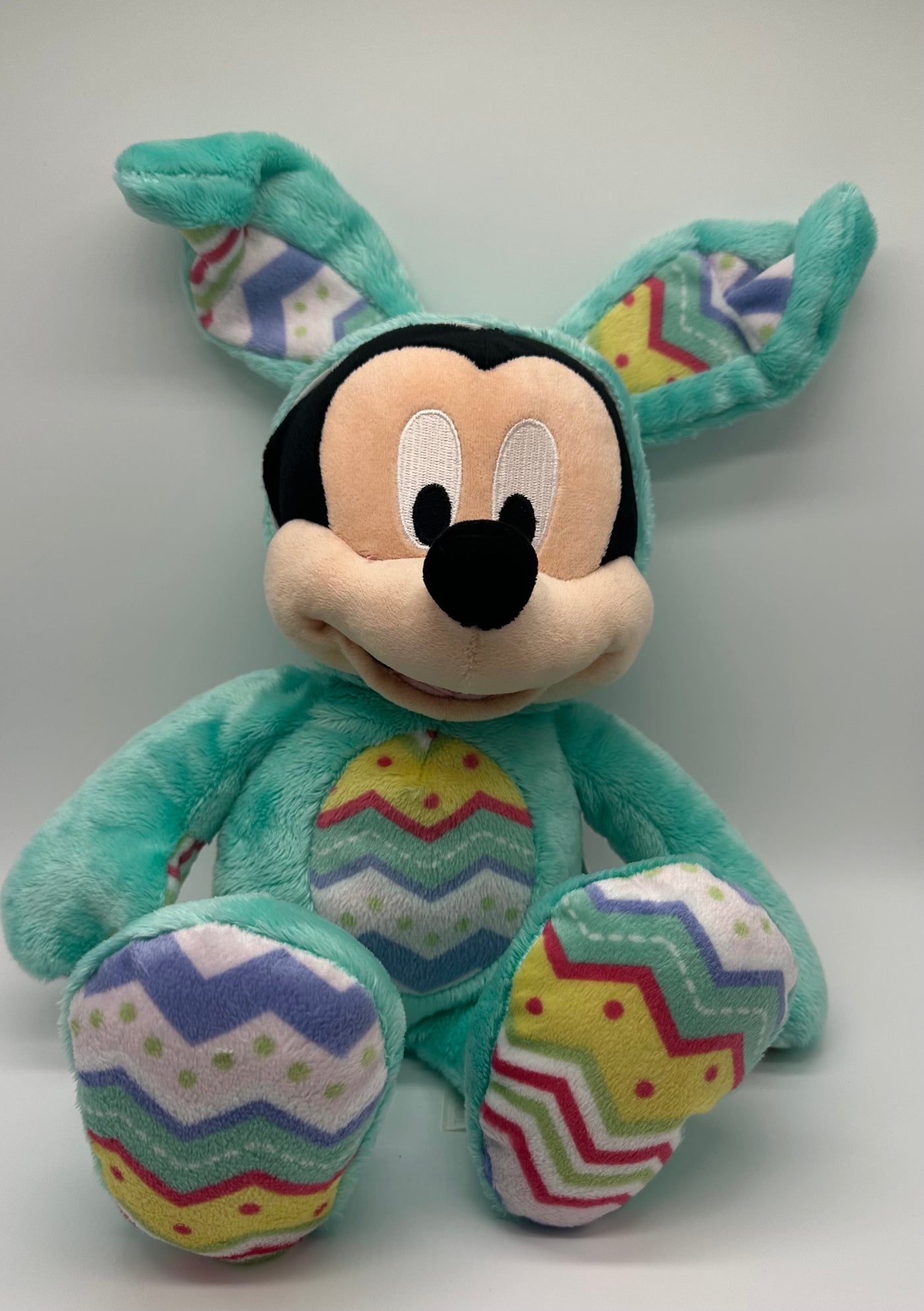 Disney Store Easter Mickey in Bunny Suit with Eggs Plush New with Tag