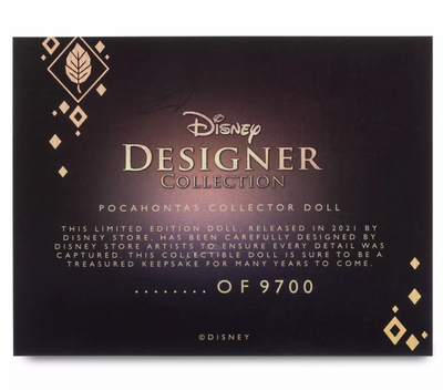 Disney Ultimate Princess Celebration Designer Pocahontas Limited Doll New w Box