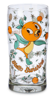 Disney Parks Epcot 2020 Flower Garden Festival Orange Bird Hello Sunshine Glass