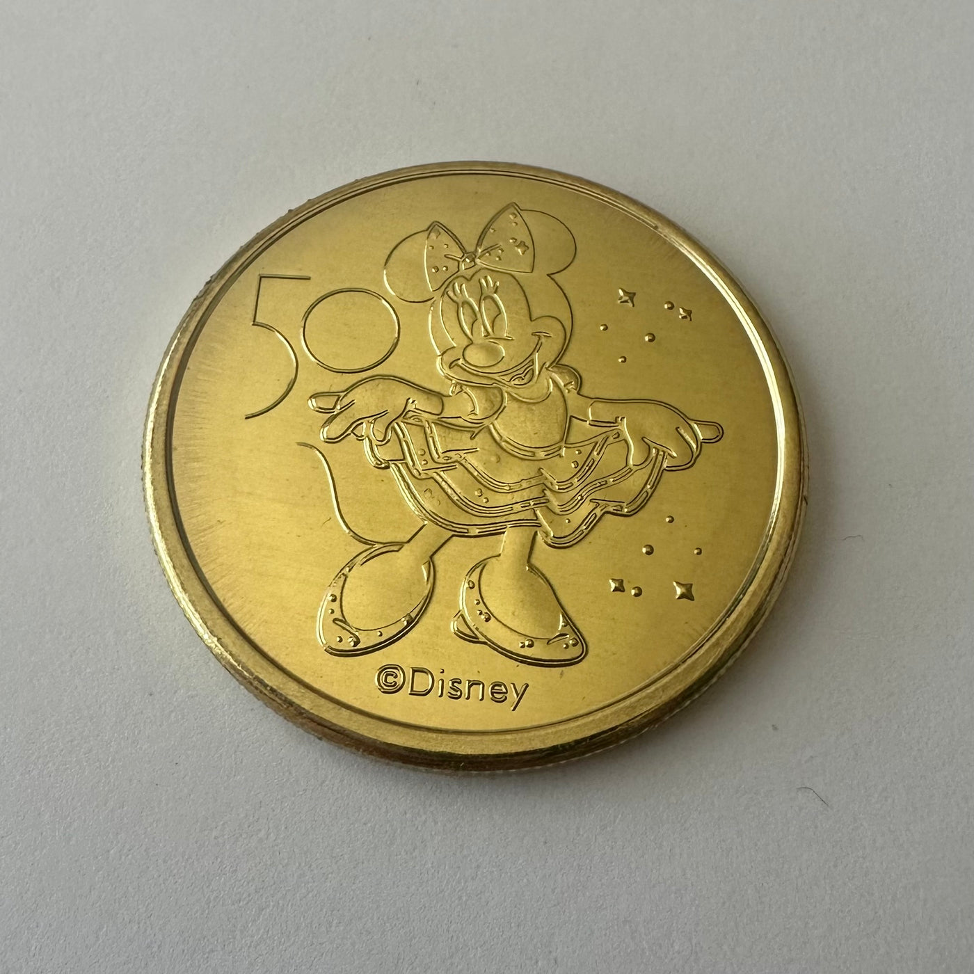 Disney Parks WDW 50th Magical Celebration Minnie Coin Medallion New