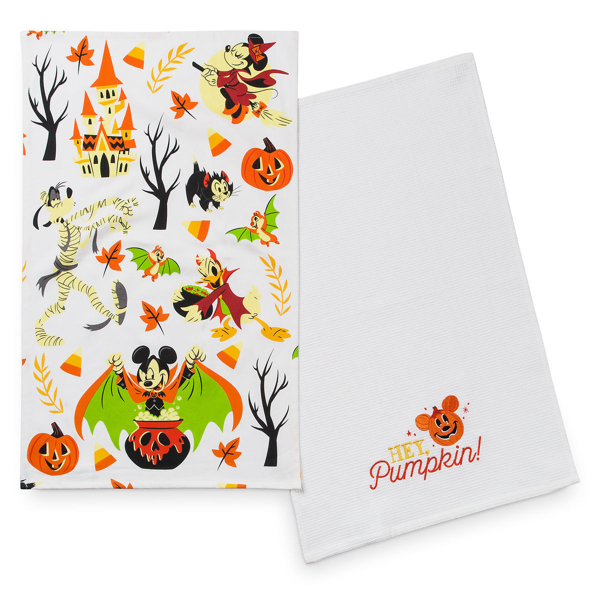 Disney Mickey and Friends Halloween Kitchen Towel Set New with Tags