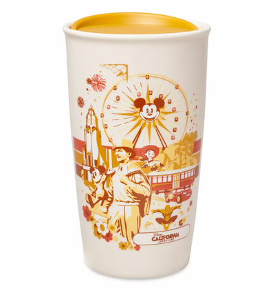 Disney California Adventure Starbucks Ceramic Travel Tumbler New