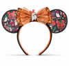 Disney Halloween Minnie Boo Glow in the Dark Ghost Ear Headband Sequined Bow New