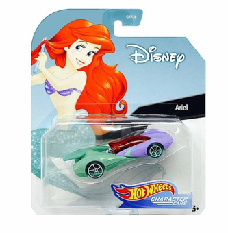 Hot Wheels Ariel Little Mermaid Character Car Diecast 1/64 New With Box