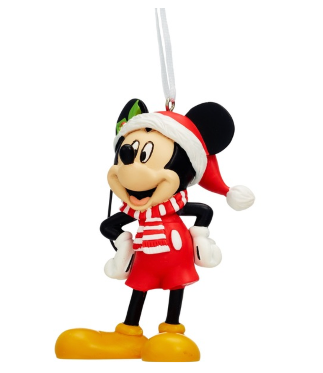 Hallmark Disney Mickey with Santa Hat Christmas Tree Ornament New with Box
