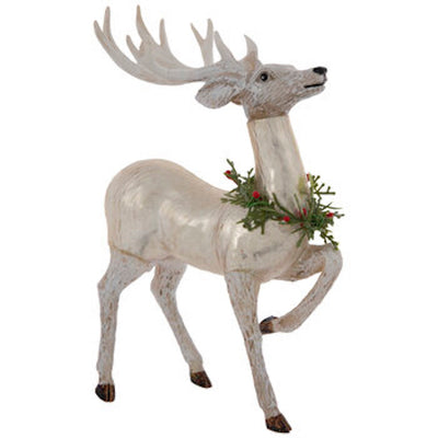 Robert Stanley Reindeer Looking UP Glass Christmas Ornament New with Tag