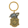Universal Studios Harry Potter Hufflepuff Crest Metal Keychain New with Tags