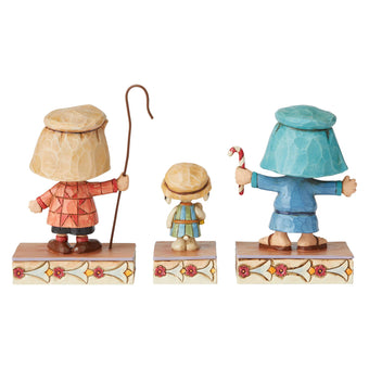 Jim Shore Peanuts Christmas Pageant Set 3 Three Shepherds Figurine New with Box