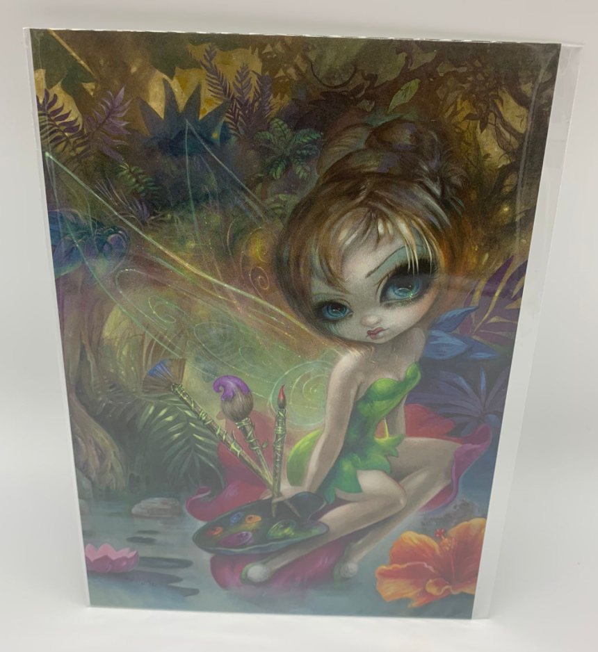 Disney Parks Thinker Bell Postcard Wonderground Gallery New Sealed