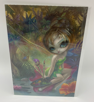 Disney Parks Thinker Bell Postcard Wonderground Gallery New Sealed