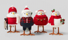 Target Wondershop 4pk Holiday Outdoorsy Birds Decorative Figurine Set Red New