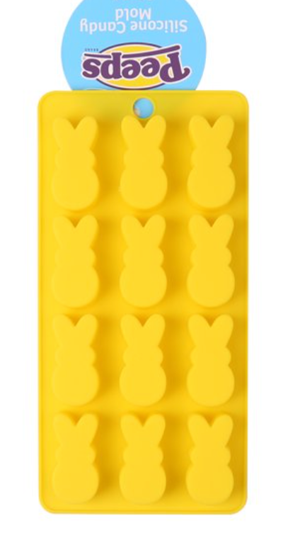 Peeps Easter Bunny Silicone Candy Mold Yellow New With Tag