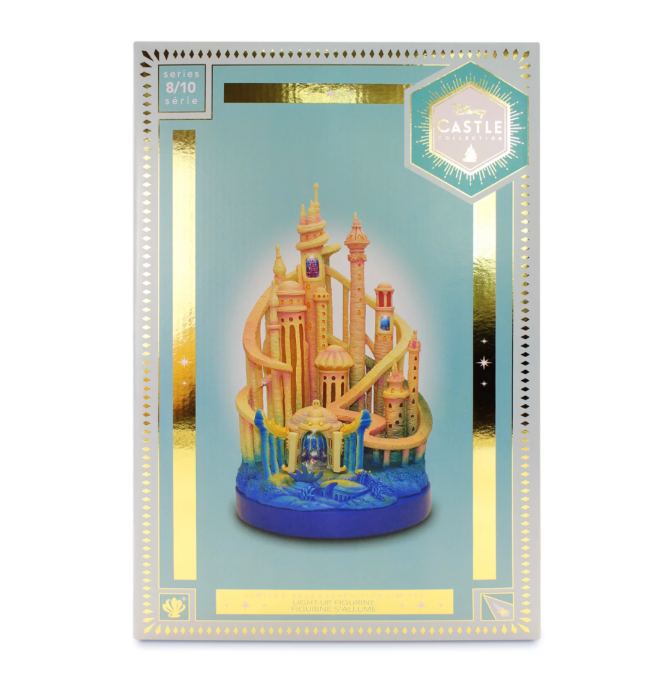 Disney The Little Mermaid Ariel Castle Light-Up Figurine Limited New with Box