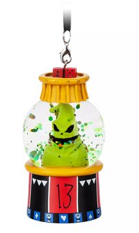Disney Parks Nightmare Before Christmas Oogie Boogie Snowglobe Ornament New