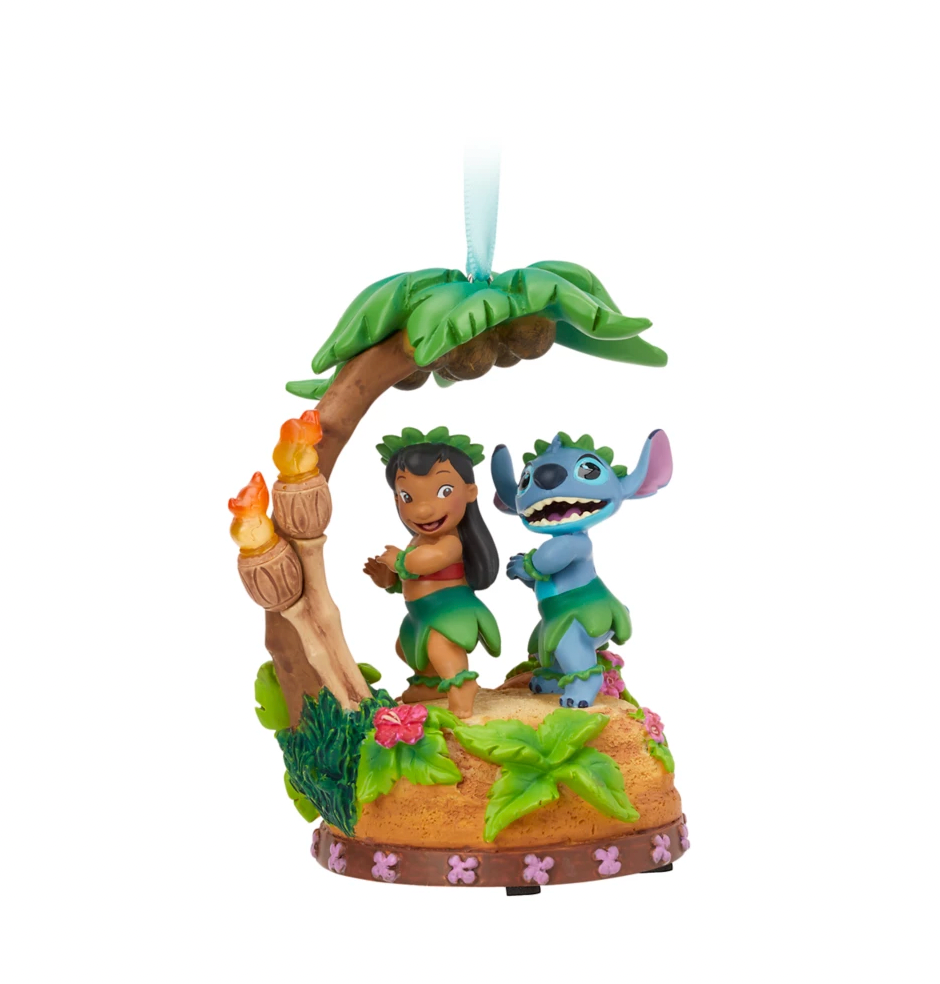 Disney Sketchbook Lilo & Stitch Light-Up Singing Christmas Ornament New with Tag
