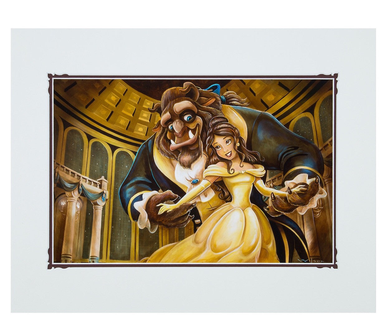 Disney Parks Ballroom Beauty & the Beast Deluxe Print by Wilson New