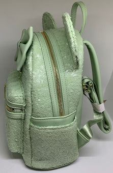 Disney Minnie Mouse Mint Sequined Backpack by Loungefly New with Tags