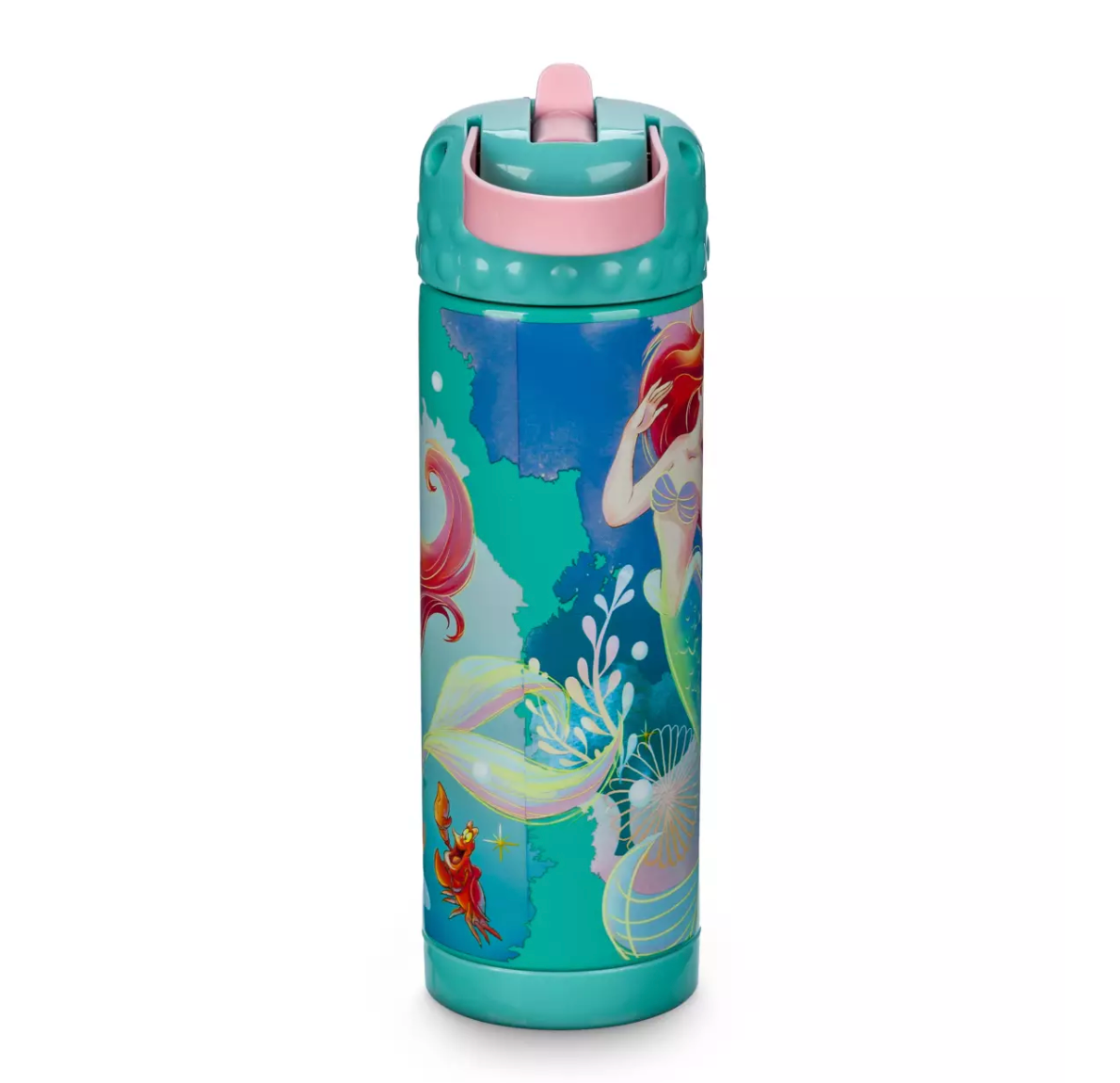 Disney The Little Mermaid Stainless Steel Canteen Water Bottle New