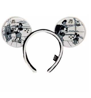 Disney 100 Celebration Mickey Steamboat Willie Ear Headband for Adults New Tag