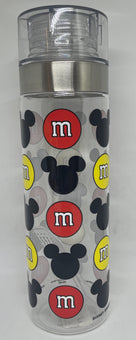 Disney Springs M&M's World Red and Yellow Mickey Icons Bottle New