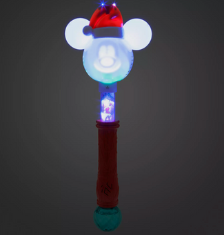 Disney Mickey Holiday Light-Up Singing Deck the Halls Snow Wand New with Tag