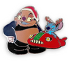 Disney Parks Stitch & Jumba Christmas Holiday Pin New with Card