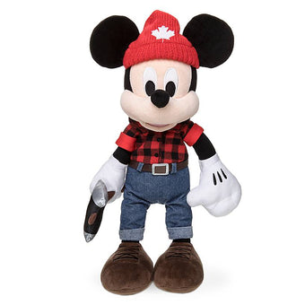 Disney Parks Epcot Canada Lumberjack Mickey Mouse Plush New with Tag