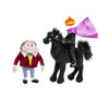 Disney Mr. Toad and The Headless Horseman Plush Set Limited New with Box