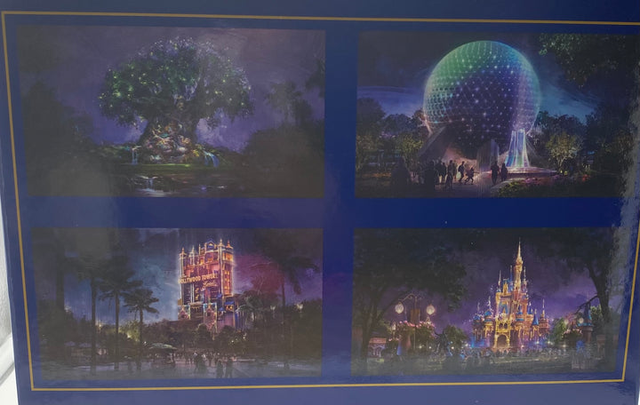 Disney Walt Disney World 50th Four Parks By Night 4 x 500 Pieces