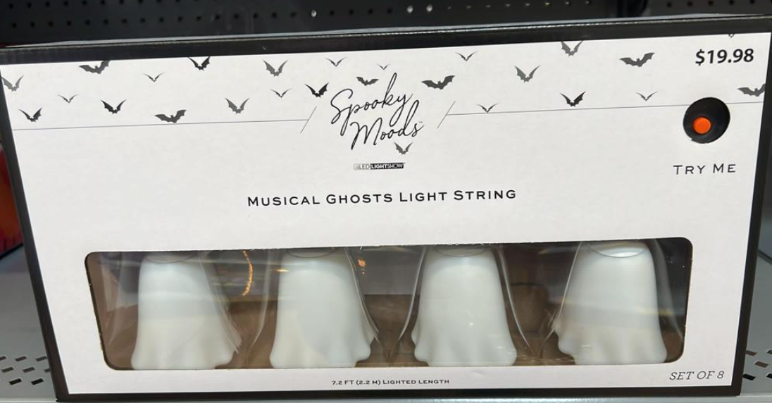 Spooky Moods Halloween Musical Ghosts LED Light String New With Box