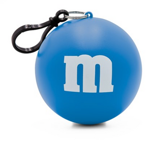 M&M's Blue Character Rain Poncho Ball One Size New with Tags