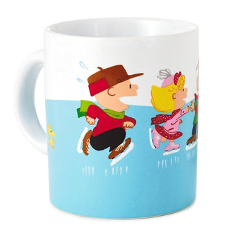 Hallmark Peanuts Gang Christmas is Here Ice Skating Coffee Mug 10 oz New