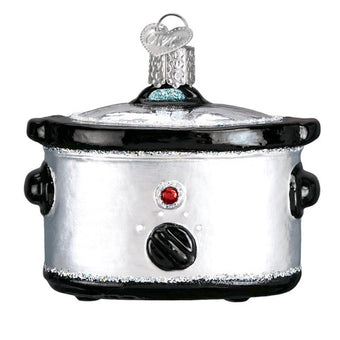 Old World Christmas Slow Cooker Blown Glass Christmas Ornament New with Box