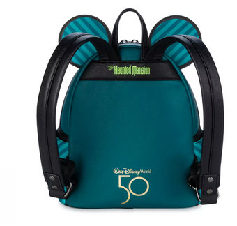 Disney 50th Mickey The Main Attraction The Haunted Mansion Mini Backpack New