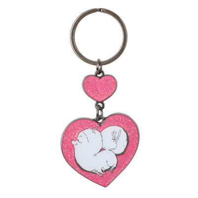 Universal Studios Pets 2 Gidget Heart Charm Keychain New with Tags